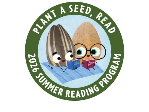 Logo for the 2026 Summer Reading Challenge featuring two characters from Jory John's Bad Seed series. The logo reads, 