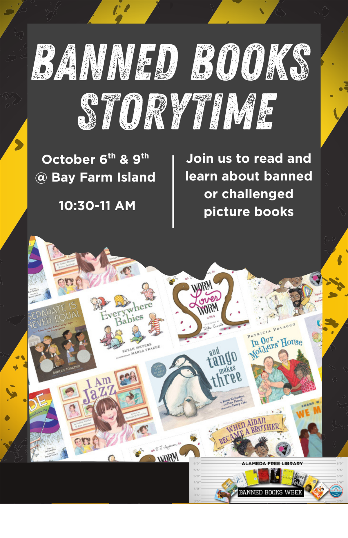 BFI Banned Books Week 2025 Special Storytime Alameda Free Library