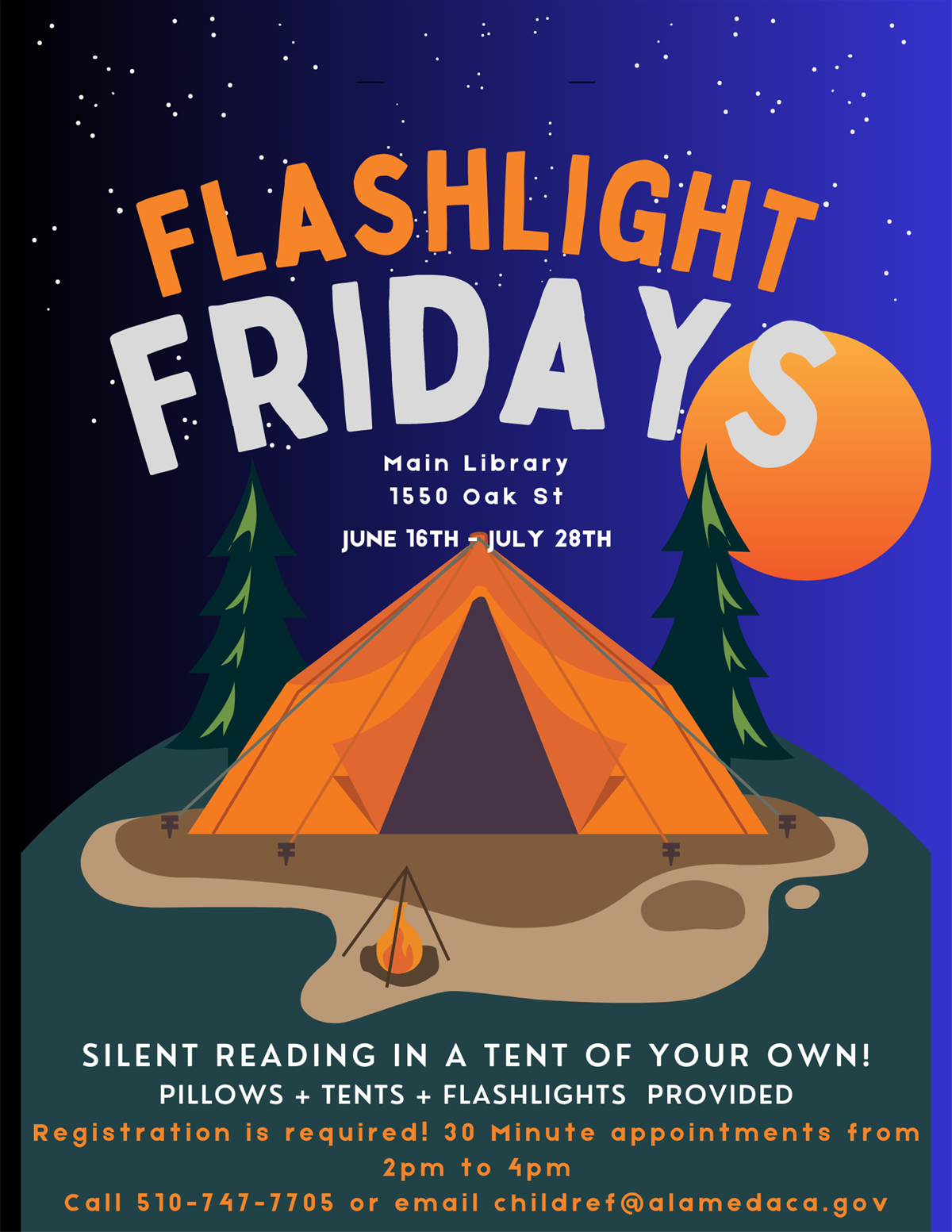 Flashlight Friday Alameda Free Library
